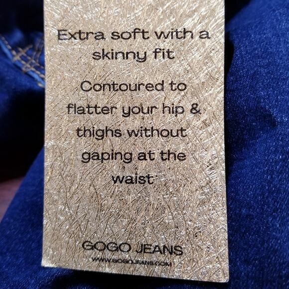 NWT's - GOGO Denim Jeans Super Stretch Skinny Columbian Push Up Jeans Size 15/32 - Picture 11 of 14